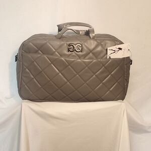 NWT Gilda Paris Quilted Weekender Bag Gray
